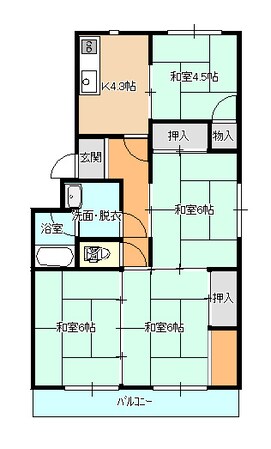 サンエイハイツの物件間取画像